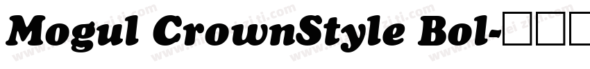 Mogul CrownStyle Bol字体转换